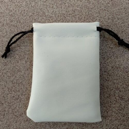 High quality PU leather drawstring bag customized jewelry bag wholesale 8*10cm gift bag pouch for jewelry gift watch ring