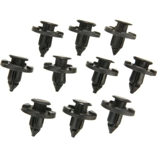 10Pcs Auto Bumper Fastener 8mm Hole Rivet Retainer Push Car Door Trim Panel Clip For Nissan Micra Almera XTrail Juke