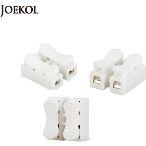 1000pcs 2p G7 Spring Wire Quick Connector Splice With No Welding No Screws Cable Clamp Terminal 2 Way Easy Fit Led Strip CH-2