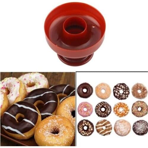 1x Plastic Doughnut Cake Maker Mold Home Party Desserts Cutter Fondant Cutting DIY Donut Mould Pastry Dough Process Baking Tool
