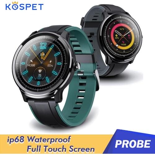 KOSPET Probe Smart Watch Men IP68 Waterproof Full Touch Heart Rate Monitor Sport Bracelet SN80 Smartwatch PK KW10 S10 Plus LEM12