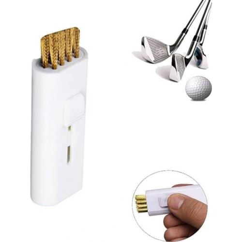 5Pcs Golf Club Brush Mini Debris Removal Copper Wire Putter Wedge Shoes Cleaning Brush for Outdoor Golf Sports Activity