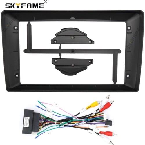 SKYFAME Car Frame Cable For FIAT EGEA 2015-2018 Android Big Screen Dask Kit Fascia Frame Line