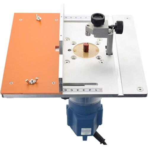 Aluminium Router Table Insert Plate Table For Woodworking Benches Electric Wood Milling Trimming Machine Flip Plate Guide Table