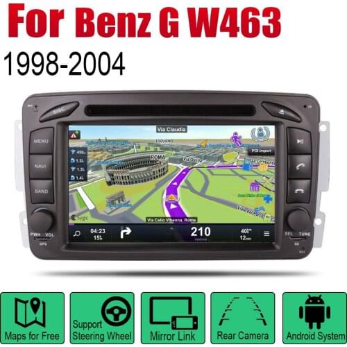 AutoRadio 2 Din Android Car DVD Player For Mercedes Benz G W463 1998~2004 NTG GPS Navigation Wifi Map Multimedia system Stereo