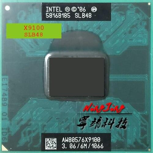Intel Core 2 Extreme X9100 SLB48 SLGE7 3.0 GHz Dual-Core Dual-Thread CPU Processor 6M 44W Socket P