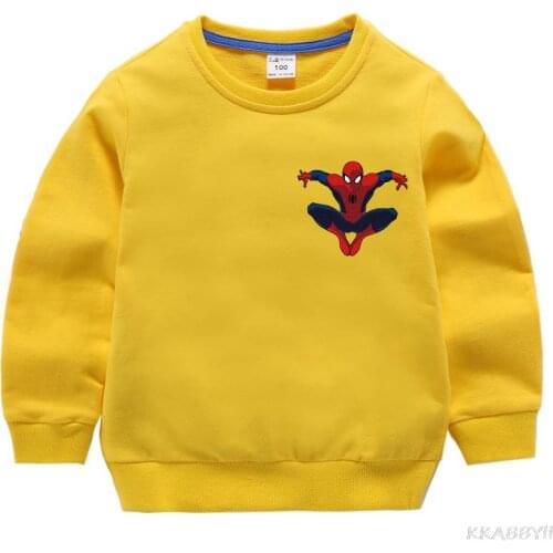 Spiderman Boy Cartoon New Game t-shirt Printed Tops Boys Streetwear Clothes for Long sleeve Teenager Children Tops girl Spring