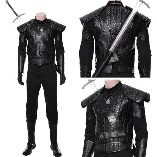 Movie Cavill of Rivia Cosplay Costume Uniform Adult Male Female Halloween carnival Costumes