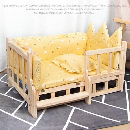 Dog Bed Pet Bed Three-piece Bedding Mattress Pillow Bed Wai