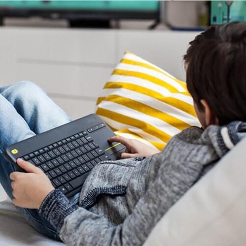 Logitech K400 Plus Wireless Touch Keyboard with Touchpad for PC Laptop Android Smart TV HTPC Portable 84 keys Keyboard