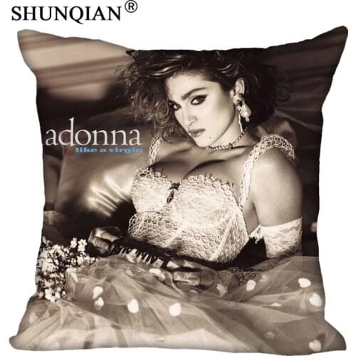 M#120 Custom Pillow Madonna &1 Pillowcases zipper (45x45cm Two Sides) Pillow Cover E810&Ql120
