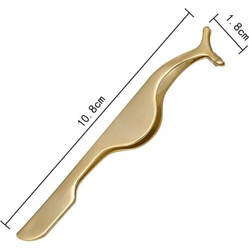 Multifunctional False Eyelash Tweezers Eyelash Extension Nipper Auxiliary Clip Clamp NE
