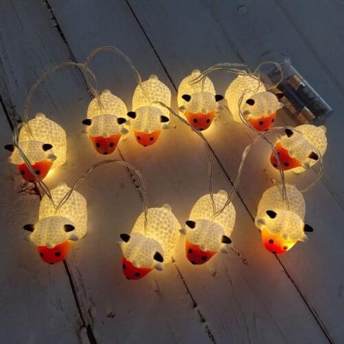 Cartoon LED String Lights Sheep Led Light Cute Creative for Christmas Decoration Indoor Bedroom Garland Curtain Decors Guirlande