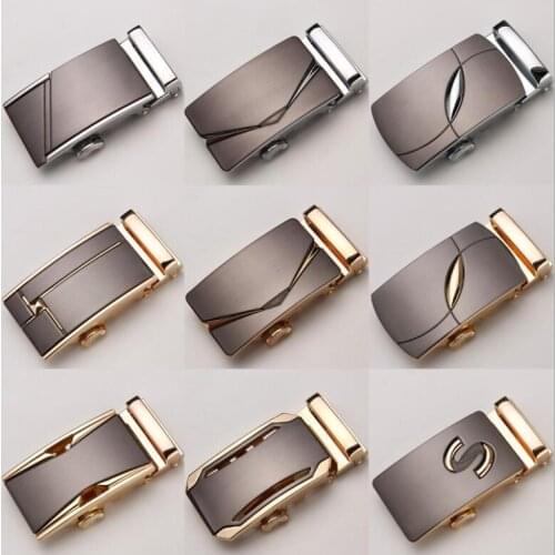 ZPXHYH Fashion Mens Business Alloy Automatic Buckle Unique Men Plaque Belt Buckles for 3.5cm Ratchet Men Apparel Accessories