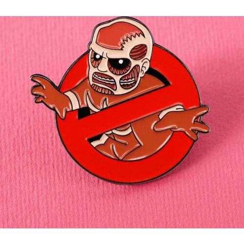 Anime Attack on Titan Reiner Enamel Brooch Pin Backpack Hat Bag Lapel Pins Badges Women Mens Fashion Jewelry Accessories