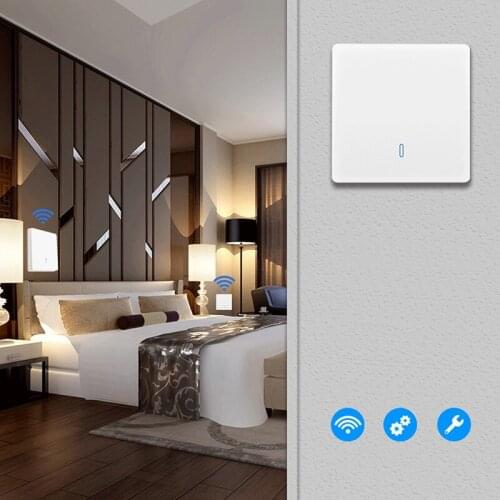 Wall Panel Wireless Remote Transmitter 433MHz RF Wireless Remote Control Switch 86 Type Wall Panel Switch Transmitter DC 12V