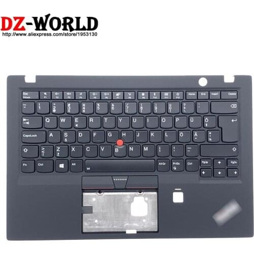 New Original Palmrest Upper Case With Estonian Backlit Keyboard for Lenovo Thinkpad X1 Carbon 5th Gen Laptop C Cover 01LV288