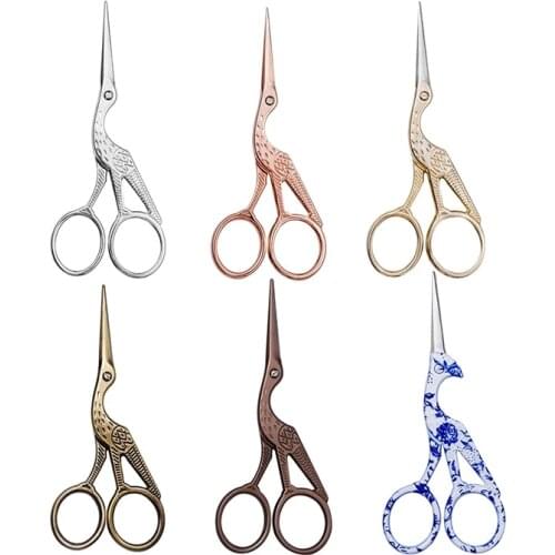 KAOBUY 1 PCS Retro Scissors Antique Vintage Scissors Thread Embroidery Scissors Sewing Supplies Stainless Steel Scissors Tailor