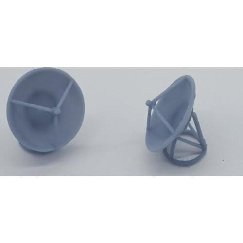 Outland Models Model Railroad Scenery Parabolic Antenna x2 Scale Z 1:220