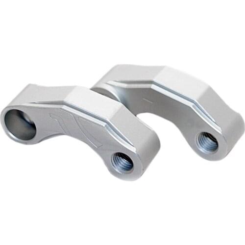 Pair Motorcycle Mirror Extender Risers Universal Handlebar Mount Rearview Mirror Spacers Adapter M10