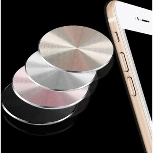 Accessories Stand Matte Stainless Iron Sheet For Magnet Phone Support Fashion Metal Plate Magnetic disk for Car Phone Holder
