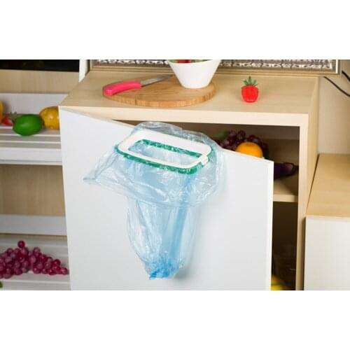 Hanging Waste Bins Trash Rack Garbage Bag Holder For Kitchen Cupboard Kitchen Cabinet Door Basket Style Home Storage Clean Tools