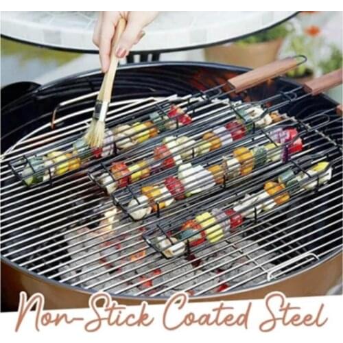 Barbecue Baskets Sausage Grill Basket Grill Baskets Non-Stick Barbecue Grill Barbecue Clip bbq accessor