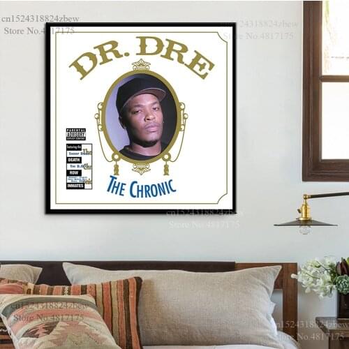Dr. Dre Poster Rapper Singer Music Album The Chronic Canvas Painting Wall Art Posters and Prints Home Decor