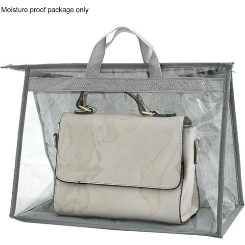 Transparent Handbag Storage Bag Handbag Organizer Handbag Dust Cover Bag Purse Storage Bag For Closet With Zipper