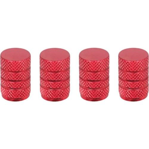 Knurling Styling Motorcycle Motor Bike Wheel Tire Valve Stem Rim Caps Red Orange Dustproof Covers Automobiles Accessories