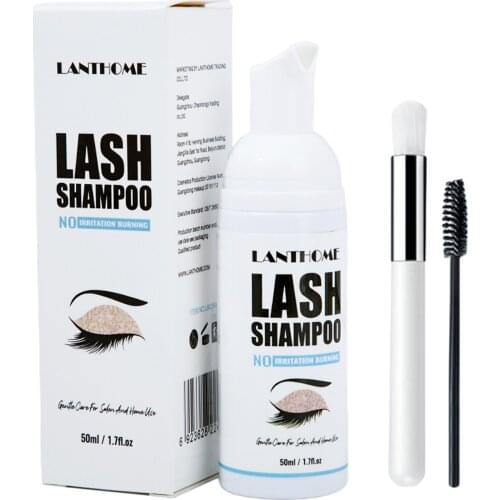 Eyelash Extension Shampoo Foaming Cleanser for Residue Mascara 1.69fl.oz