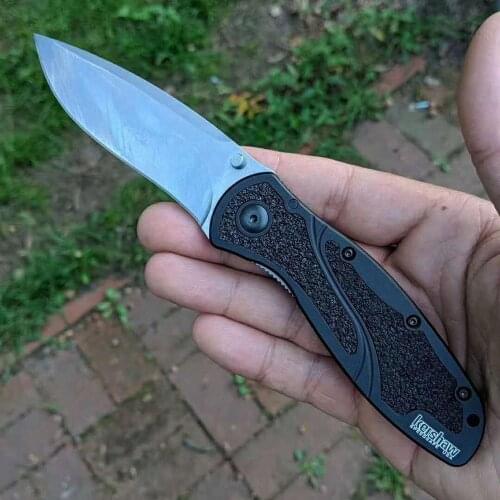 Kershaw1670 Outdoor Pocket Folding Knife 8CR15 Blade all steel Handle Camping Hunting Tactical Survival Knives EDC Kitchen Tools