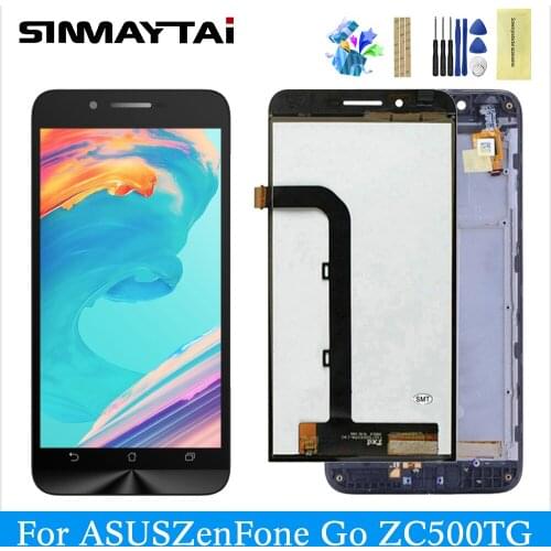 LCD for ASUS ZenFone Go ZC500TG z00vd display digitizer assembly touch screen replacement black lcd display for Go ZC500TG z00vd