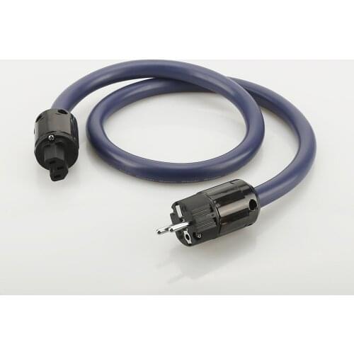1.5M Hifi audio EUR power cable with rhodium Plated P-004E/C-004 EU power Plug