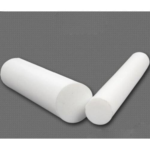 1pcs 20mm-60mm OD Polyvinyl chloride PVC white solid damping buffer machinable plastic round bar stock pin 250mm length