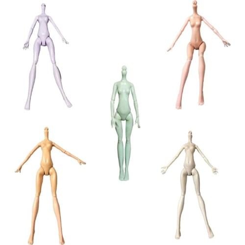 1Pc Detachable Joints Doll DIY Mini Doll Handcraft Interactive DIY Nude Doll without Head Handicraft Figure Doll Set