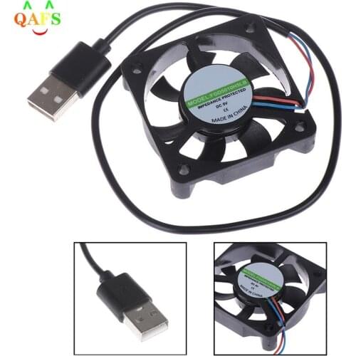 1pc 5V USB Connector PC Fan Cooler Heatsink Exhaust CPU Cooling Fan Replacement with 45cm Cable 50x50x10MM