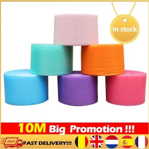 10M Heart-Shape Mini Air Bubble Roll Party Favors And Gifts Packing Foam Roll Wedding Decoration Shockproof Waterproof Membrane