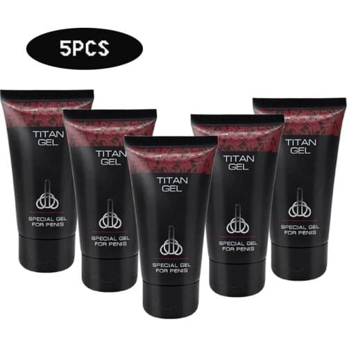 5PCS Original 50ml Russian Titan Gel Male Penis Enhacement Lubricant Dick Enlargement Cream Extender For Men Delay Sex Toys