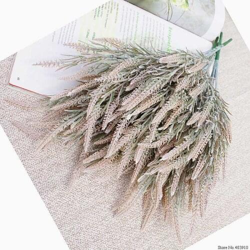 7 Branches Foxtail Lagurus Artificial Flowers Lavender Autumn Home Hotel Decoration Wedding Bridal Bouquet Fake Flowers