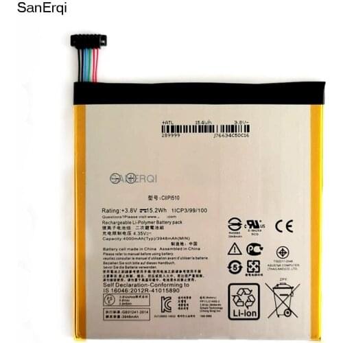 Battery For ASUS C11P1510 Tablet Battery For ASUS ZenPad S 8.0 Z580CA 4000mAh Battery