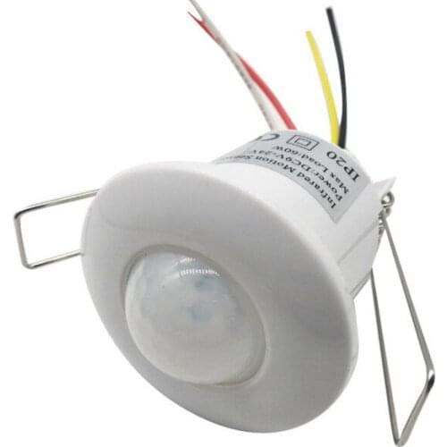 ANPWOO Intelligent Silent Dry Contact 12V-24V Mini Embedded Infrared Human Body Induction Switch Home Reed Pipe Signal