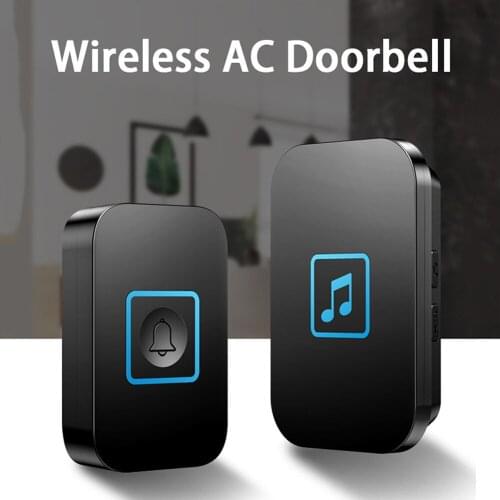 300M Remote Wireless Smart Smart Doorbell Waterproof Battery Powered Bell For Hotels Schools Office US EU UK Plug