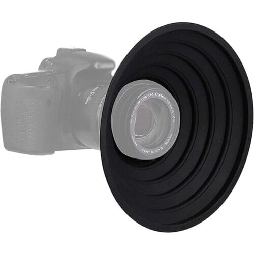 Lens Hood for 70-90mm Camera Lens, Ultimate Anti-Glass Anti-Reflective Silicone Collapsible Len Hood Take Reflection-Free Photos