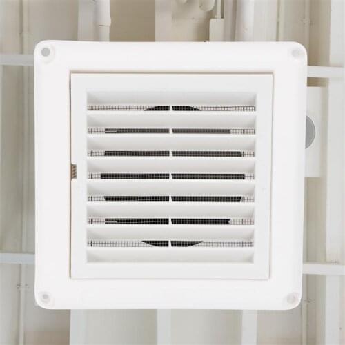 Air Vent Ventilation Grill Cover Wall Ceiling Mounted Vent Built-in Fly Screen Mesh for Bathroom Office Home (White 100mm/150mm)