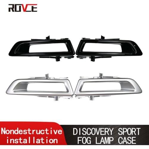 1 Pair Fit For Land Rover DISCOVERY SPORT L550 Front Fog Lamp Frame Trim ABS Chrome Plated Waterproof Water Fog Lamp Shade