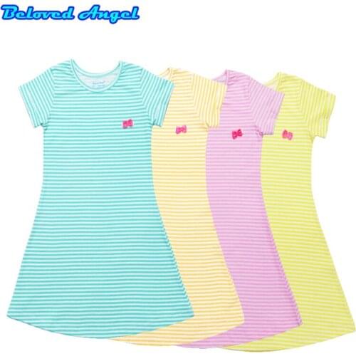 Girls Summer Dress Unicorn Party Kids Dresses for Girls Costume Summer New Short Sleeve Baby Girls Clothes Casual Princess Dress