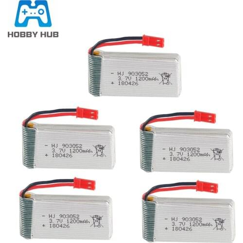 3.7V 1200mAh lipo battery For MJXRC T64 T04 T05 F28 F29 T56 T57 Huanqi 887 RC Aircraft Lipo battery 3.7 v 1200 mah 993052 JST