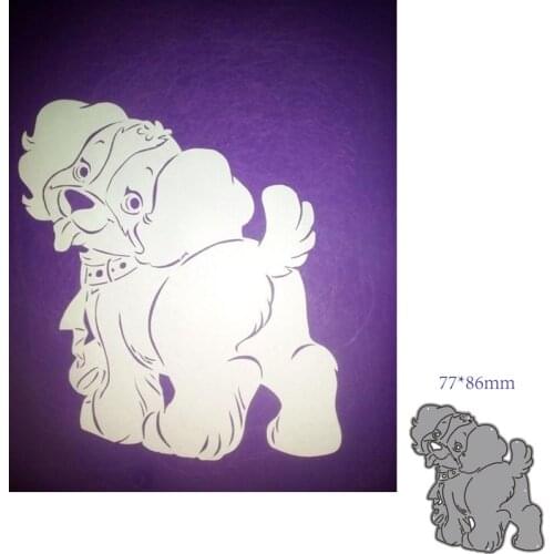 Metal cutting dies cut die mold Animal dog decoration Scrapbook paper craft knife mould blade punch stencils dies