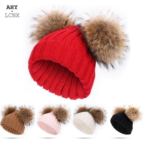 Cute Children Baby Boys Girls Hat Autumn Winter Warm Color Bonnet Knitted Kids Hats Soft Baby Cap Baby Accessories Newborn Caps